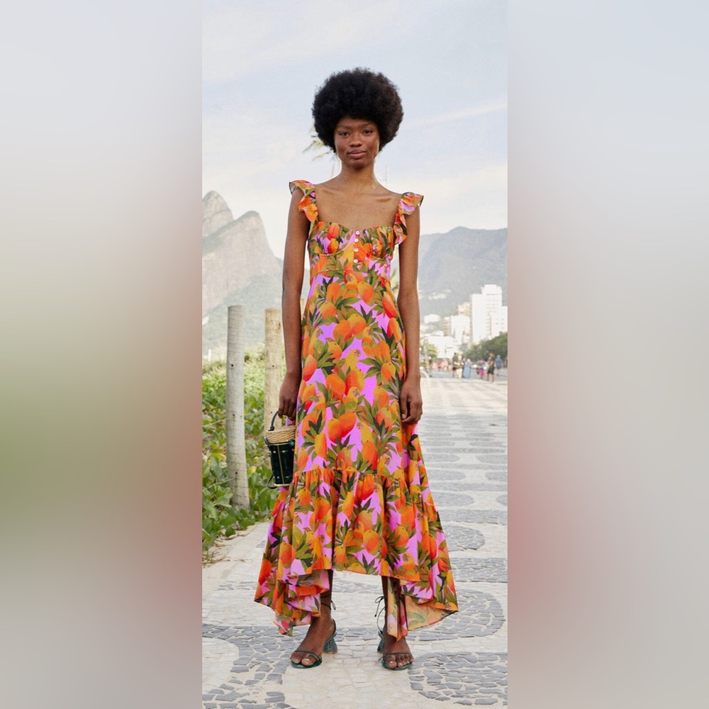 Lilac Mango Macaw Maxi Dress